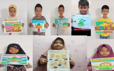 Hasil Karya Siswa - Siswi MI Asshomadiyah Menyambut Bulan Ramadhan 1442 H