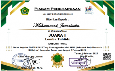 MI ASSHOMADIYAH Borong Juara Lomba PORSENI Tahun 2025